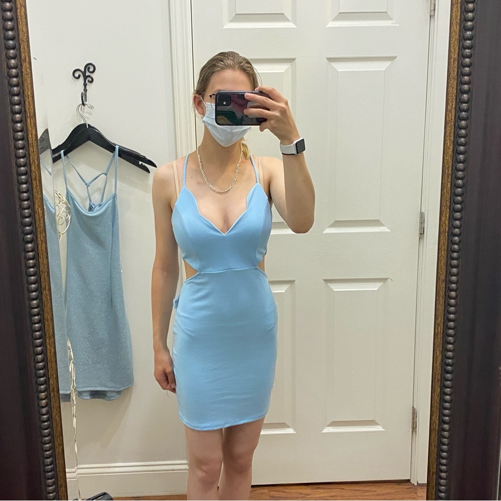 Baby blue tight Dress size small